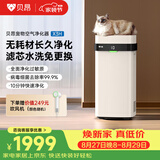 贝昂无耗材空气净化器家用除甲醛除过敏原杀菌消毒医用级空气消毒机除尘除烟味异味净化器【消毒认证】 【WiFi鸿蒙版】0耗材净化器X3H