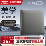 德力西（DELIXI） 开关插座 CD821星空灰无框大板 86型暗装电源插座墙壁面板 一开单控（新） 开关
