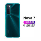 适用于华为nova6/nova7原装后盖nova7pro玻璃后壳nova7se手机外壳 nova7后盖【绮镜森林】 带镜框镜片