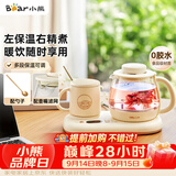 小熊（Bear）迷你养生壶 办公室烧水壶电水壶煮茶壶 保温杯垫多功能花茶壶煮水壶0.8升 YSH-D08D3