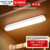 正泰（CHNT）人体感应小夜灯led灯卧室客厅走廊过道起夜灯楼梯灯衣柜鞋柜橱柜 02款 感应开关 3W 正白261*43*43 小夜灯