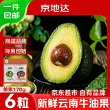 京地达云南牛油果新鲜水果鳄梨单果170g*6粒低卡京东自营生鲜源头直发