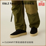 EQLZ义阔官方FAULT23复古美式风板鞋男款休闲鞋子女黑白耐磨无中生有 幽灵黑 42.5