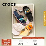 CROCS卡骆驰贝雅卡骆班凉拖男鞋女鞋户外拖鞋沙滩鞋|205392 黑色/白色-066 41 /42(260mm)