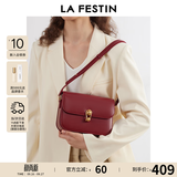 拉菲斯汀（La Festin）【董璇同款】包包女新款星球包单肩斜挎腋下小方包生日礼物实用 车厘子红| 质感亮面 | 现货即发