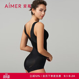 爱慕内衣女塑身腹美臀连体美体衣AM358961黑色170