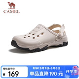 骆驼（CAMEL）山风两穿厚底山系户外凉鞋透气男士洞洞鞋 G15M776029 钟乳白 42