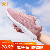 361°运动鞋女鞋秋季透气网面轻便软底减震女士百搭休闲健身跑步鞋子