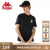 卡帕（Kappa）背靠背运动男士t恤短袖2026新款棉T夏季跑步上衣女款潮K0D32TD20 暗夜蓝黑-906 M （推荐尺码170/92A）