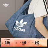 adidas「云朵包」牛仔风大容量运动挎包女子阿迪达斯官方三叶草 制服蓝 NS