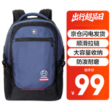 SUISSEWIN祥兴商务休闲电脑包初高中学生书包笔记本电脑包旅行包蓝色9018