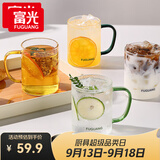 富光玻璃杯水杯子茶杯具凉水杯牛奶啤酒果汁杯子耐高温马克杯家居馆