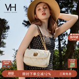 VANESSA HOGAN VH女包茵然软包轻奢小香风斜挎小包菱格链条单肩腋下包生日礼物
