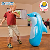 INTEX 不倒翁儿童健身拳击锻炼 海豚/恐龙/老虎/魔龙水袋/沙袋款随机发