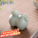 苏氏陶瓷汝窑开片马到成功马上有钱茶宠茶具配件平价款