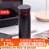 乐扣乐扣（LOCK&LOCK）菲特旋转盖轻量杯保温杯学生商务水杯450ml黑红 LHC4131BKR