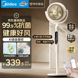 美的（Midea）【幸运草安睡2ProMax】家用空气循环扇直流变频静音小型电风扇净化新款落地扇 智能语音遥控3D摇头