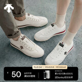 迪桑特（DESCENTE）【新色上市】男女CHRON TEMPO运动休闲薄底帆布鞋 D6231LSN25-男子-WT-白色 43
