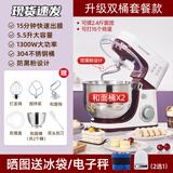 顺然（SUNATUR）1063厨师机家用小型和面机全自动揉面机商用大容量打蛋器面包搅拌料理机2026新款 1063A-双桶套餐
