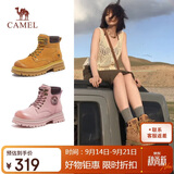 骆驼（CAMEL）山丘经典大黄靴反绒马丁靴户外工装靴 L23W076065 土黄 38