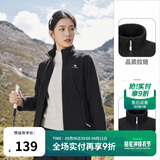 骆驼（CAMEL）户外抓绒衣女双面摇粒绒冲锋衣内胆抗静电薄款立领防风外套男  L