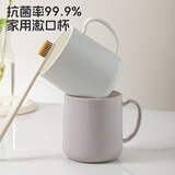 Daisy Leaf漱口杯一家三口四口刷牙杯情侣牙杯学生儿童牙缸洗漱杯子银灰色抗菌防霉开学季