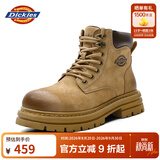 Dickies男士马丁靴高帮时尚男靴工装靴情侣靴男 41 -男款 黄棕