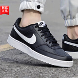 耐克（NIKE）男鞋板鞋休闲鞋 秋秋新款COURT运动鞋复古舒适透气低帮小白鞋 【简版空军】001-黑武士/晒图退10/建议拍大一码 40 250/7 （内长250mm）    