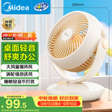 美的（Midea）【小型风扇】轻音台式桌面空气循环扇家用柔风电风扇宿舍好物办公迷你台扇落地扇空调伴侣 GAF18AD