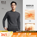 雅戈尔毛衫男士秋冬青年男毛衫半高领毛衣全羊毛面料羊毛衫2色合款 灰色VYQW619963CBA M (100cm)