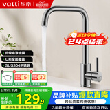 华帝（VATTI）冷热水厨房水龙头304不锈钢枪灰 洗菜盆洗菜池水槽适用 061101H
