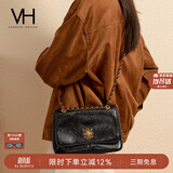 VANESSA HOGAN VH女包复古邮差包中号轻奢油蜡皮腋下包通勤单肩托特包生日礼物