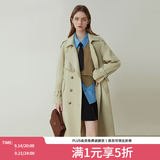 范思蓝恩范思蓝恩23FS11161 经典时尚中长款风衣外套女秋季新款英伦风 浅卡其 S