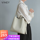 viney包包女包牛皮水桶包大容量单肩斜挎托特包生日礼物轻奢送女友老婆