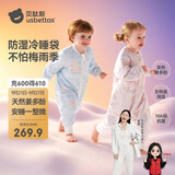 贝肽斯婴儿睡袋暖姜3.0儿童分腿睡袋婴幼儿防踢被睡衣秋冬加厚 原野2XL