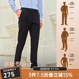 雅戈尔（YOUNGOR）休闲裤男DP棉免烫不易皱裤子自然垂顺易打理新品 VCDP329979AWB黑色 35 86A