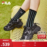 斐乐猫爪1丨FILA老爹鞋夏季女鞋复古黑色厚底增高运动鞋休闲鞋 黑-BK 36