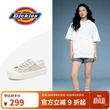 Dickies女士帆布鞋潮流休闲鞋子布鞋低帮百搭平底鞋 卡布奇诺 37