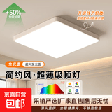 【百万热销】全光谱护眼led吸顶灯卧室灯客厅灯简约超薄大厅灯具 【全光谱护眼】白色-40*40三色变光/36W