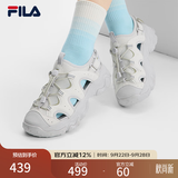 斐乐猫爪凉鞋｜FILA沙滩鞋女鞋凉拖玛丽珍鞋子女 糖果白/雨雾灰-SN 35.5