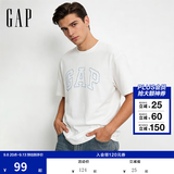 盖璞Gap男女装2026秋季新款纯棉logo字母宽松短袖T恤百搭上衣 白色 868224 S (165/88A)亚洲尺码