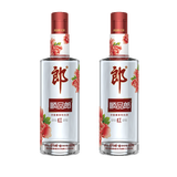 郎酒 光瓶白酒  顺品郎 浓酱兼香型白酒 45度 480mL 2瓶 红顺480礼盒装