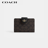 蔻驰（COACH）【品牌直供】礼物女士拉链钱包深棕色CW786