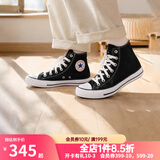 匡威（Converse）经典款ALL star学生经典男女运动休闲鞋高帮帆布鞋情侣复古板鞋 101010 黑色 36