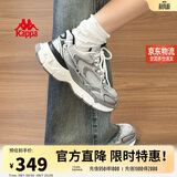 卡帕（Kappa）女鞋增高老爹鞋子女款夏季厚底跑步鞋休闲运动慢跑鞋女 奥运灰 35