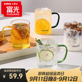 富光玻璃杯水杯子茶杯具凉水杯牛奶啤酒果汁杯子耐高温马克杯家居馆