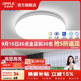 欧普照明（OPPLE）过道吸顶灯卧室灯阳台灯 LED主灯具玄关灯饰走廊简约一体防蚊虫 升级呵护光【全白-小卧室灯】