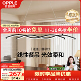 欧普照明（OPPLE）餐厅灯吊灯餐桌饭厅吧台北欧创意极简吊灯时尚简约百搭迷迭黑