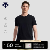 迪桑特（DESCENTE）DESCENTE迪桑特TRAINING男士D-TOUGH亲肤透气圆领短袖T恤新品 BK-黑色 XL (180/100A)