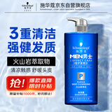 施华蔻（Schwarzkopf）男士火山岩净洁洗发露450ml(洗发水洗头膏 无硅油 深层控油祛屑)
